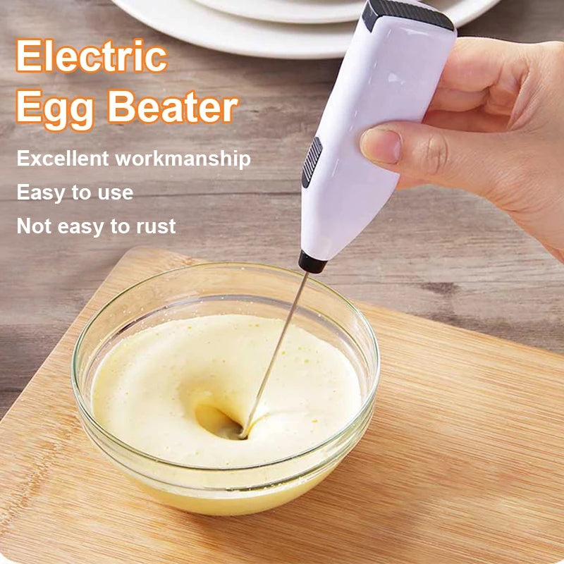 1 Peice Egg Beater Electric Handheld Rotary Egg Whisk Coffee Frothing Wand Milk